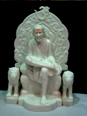 Marble Sai Baba Statue In Bijapur