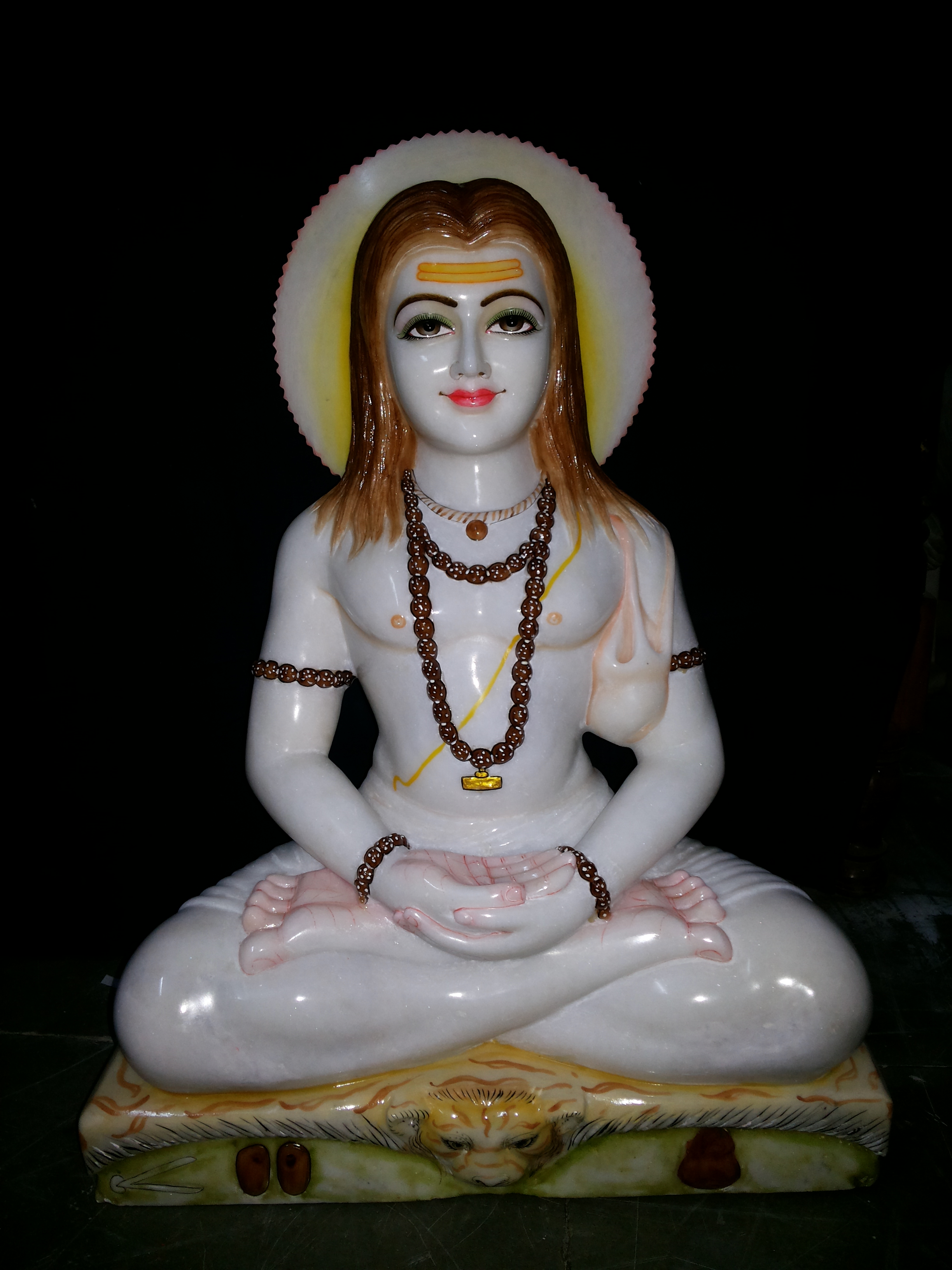 Marble Gorakha Nath Ji Statue In Lohit
