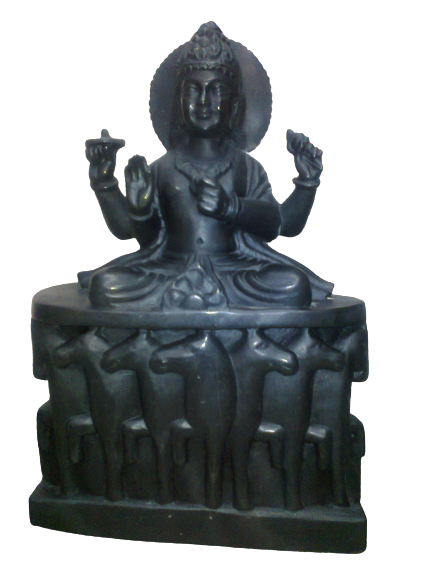 Marble God Surya Dev Murti In Lohit