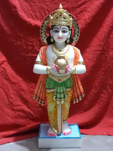 Marble Kuber Statue In Lohit