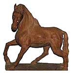 Red Marble Horse In Bijapur