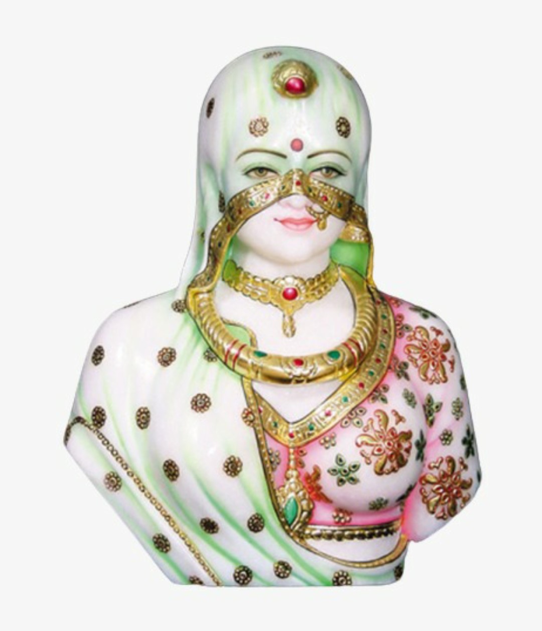 White Marble Lady Face In Bijapur