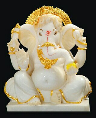 White Marble God Ganesh In Sitamarhi