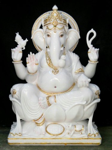Marble Lord Ganesh Statue In Sitamarhi