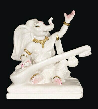 Musical Marble Ganesha In Lohit
