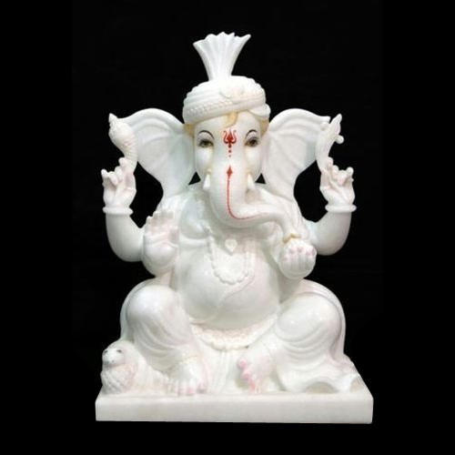 Marble Lord Ganesh Statue In Lohit