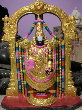 Golden Tirupati Bala Ji Statue In Karol Bagh