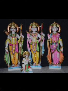 Marble Ram Laxman And Sita In Bijapur