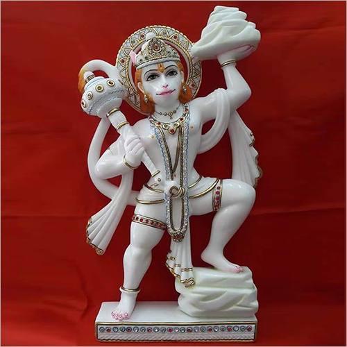 Marble Hanuman Idol In Lohit
