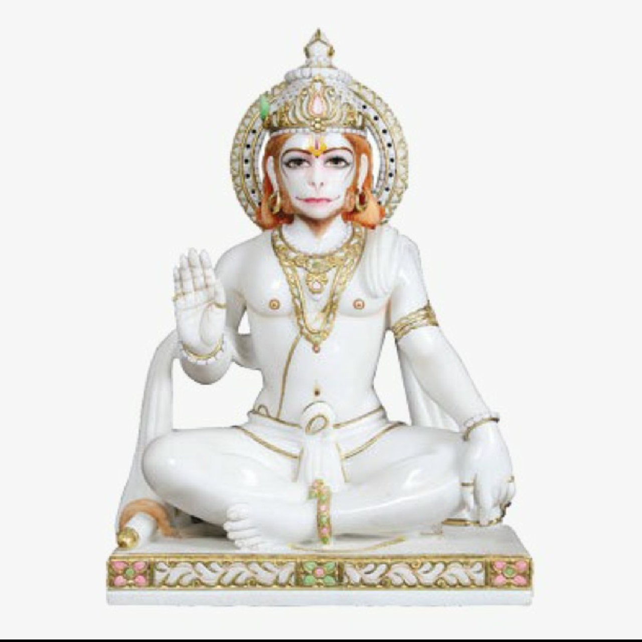 Marble Hanuman Statue In Tiruvarur