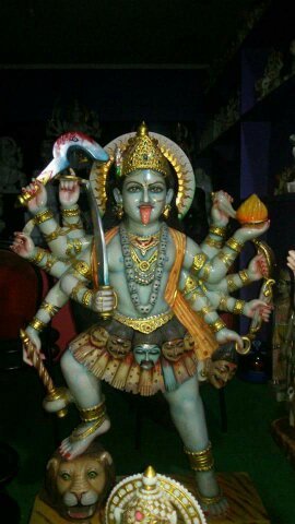 Marble Kali Maa Statue In Lohit
