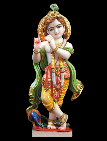 Marble Krishna Idol In Lohit